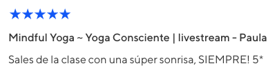 Reseña en ClassPass